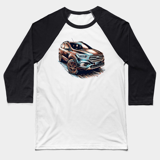 Ford Kuga Baseball T-Shirt by Vehicles-Art